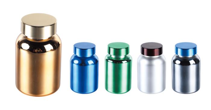 Electroplated Plastic Containers with Screw Cap